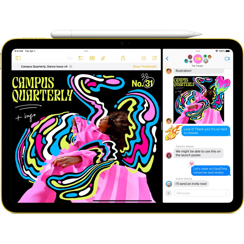 Планшет Apple iPad 2025 Wi-Fi 128GB Yellow (MD4D4)