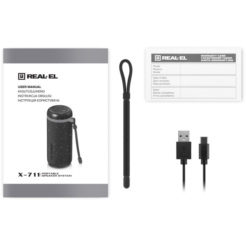 Акустична система REAL-EL X-711 Black (EL121600026)