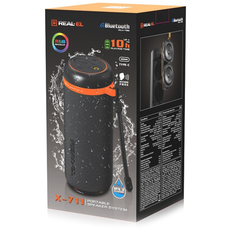 Акустична система REAL-EL X-711 Black (EL121600026)