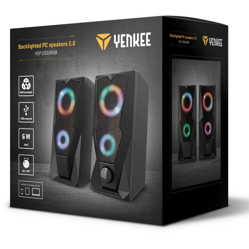 Акустична система YENKEE YSP 2003RGB USB Black (45015339)