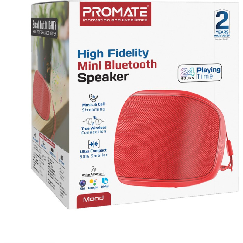 Акустична система Promate Mood 5W Red (mood.red)