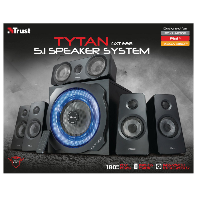 Акустична система Trust GXT 658 Tytan 5.1 Surround Speaker System (21738)