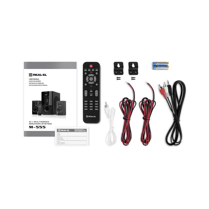 Акустична система REAL-EL M-555 Black (EL121300013)