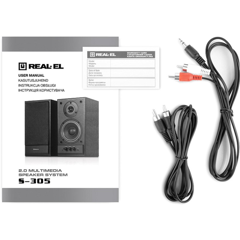 Акустична система REAL-EL S-305 Black (EL121200012)