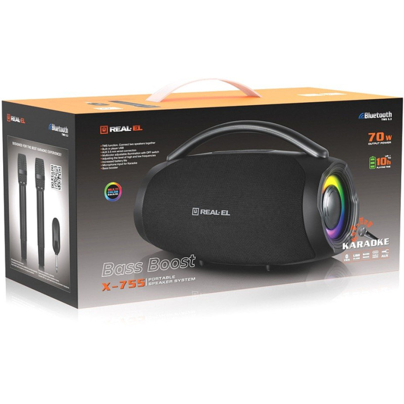 Акустична система REAL-EL X-755 Black (EL121600031)