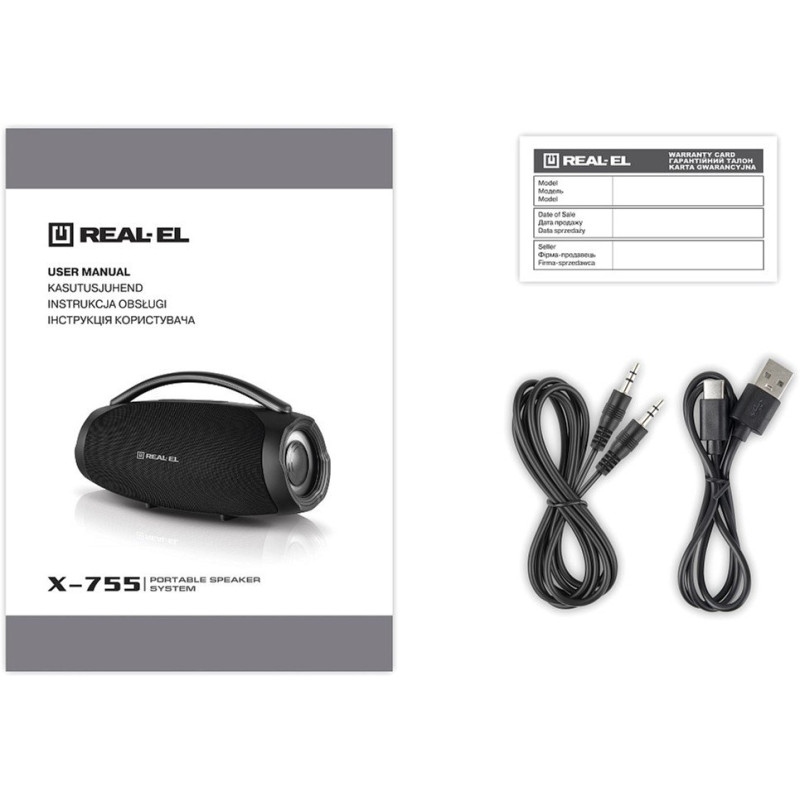 Акустична система REAL-EL X-755 Black (EL121600031)
