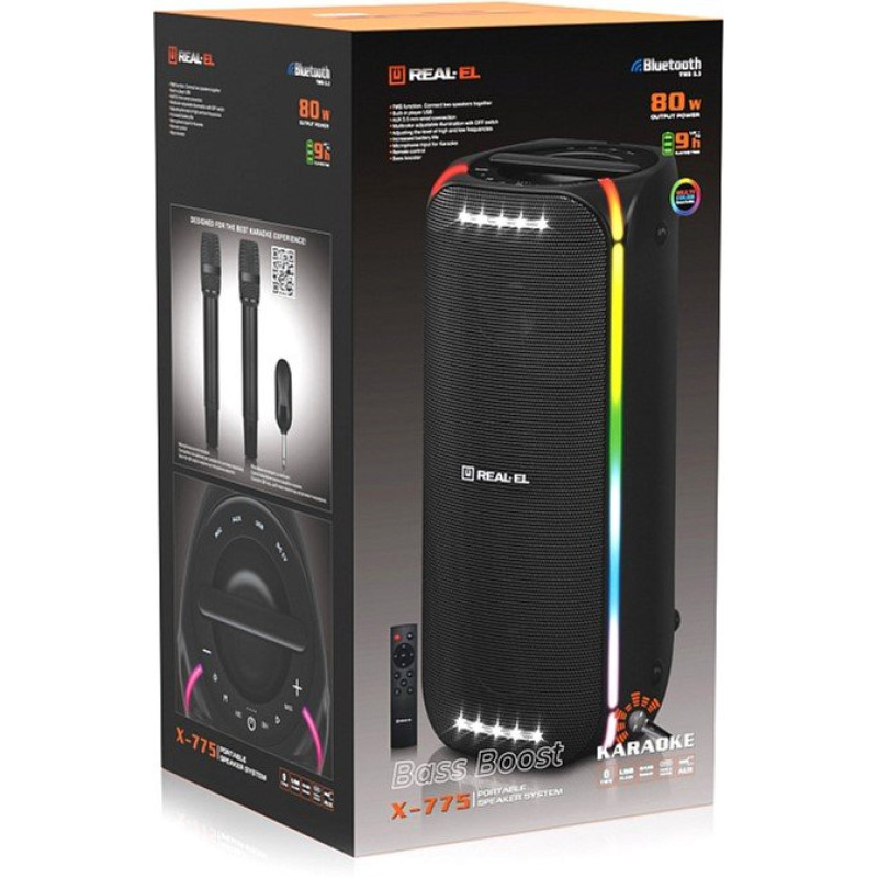 Акустична система REAL-EL X-775 Black (EL121600032)