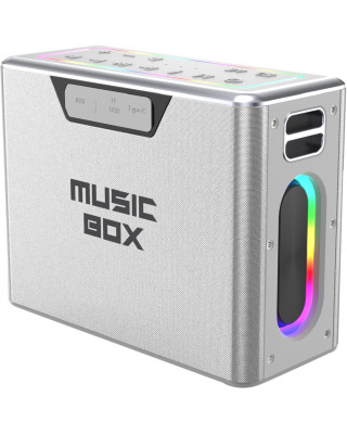 Портативна акустика HiFuture MusicBox 100W Silver (musicbox.silver)