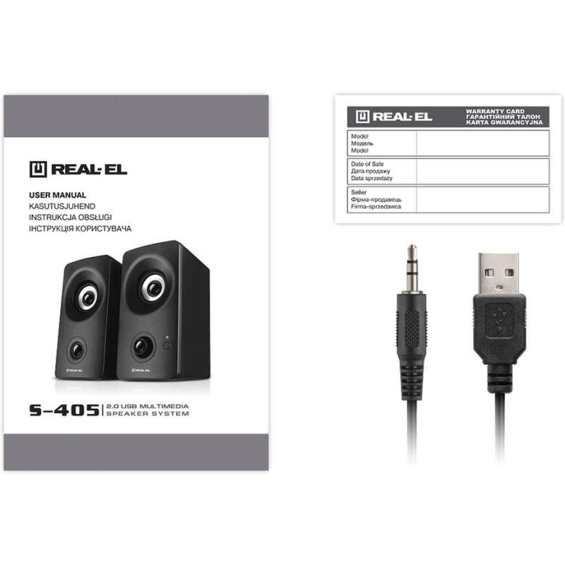 Акустична система REAL-EL S-405 Black (EL121100016)