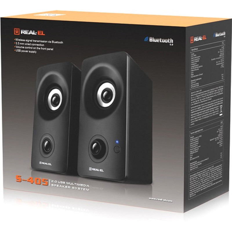 Акустична система REAL-EL S-405 Black (EL121100016)