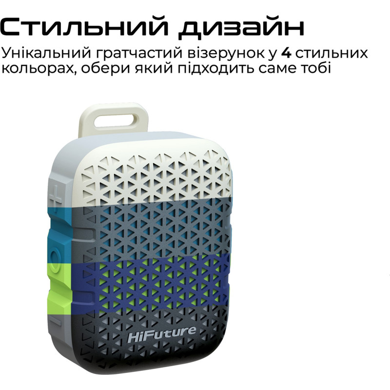 Акустична система HiFuture Pocket-S 5W White/Grey/Beige (pocket-s.whitegrey)