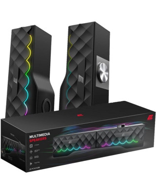 Акустична система 2E PCS232 RGB Black