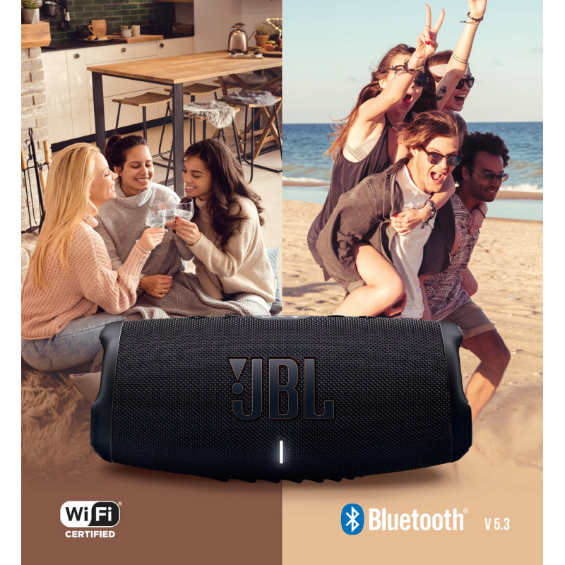 Акустична система JBL Charge 5 Wi-Fi Black (JBLCHARGE5WIFIBLK)
