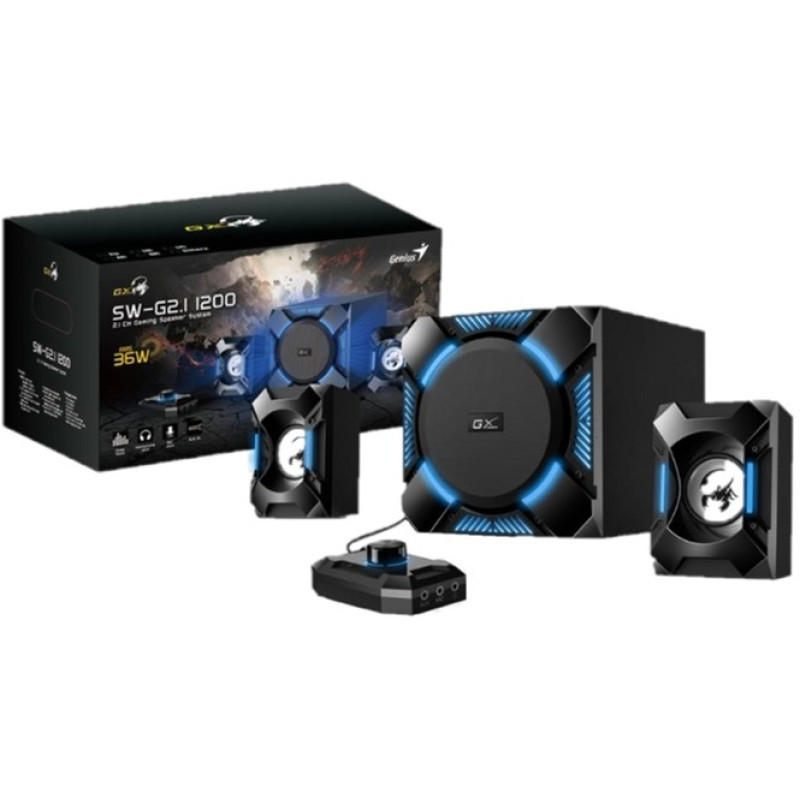 Акустична система Genius SW-G2.1 1200 Black (31730044400)
