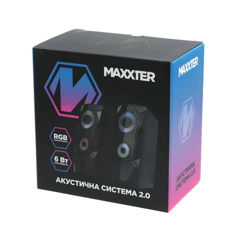 Акустична система Maxxter CSP-U002RGB Black