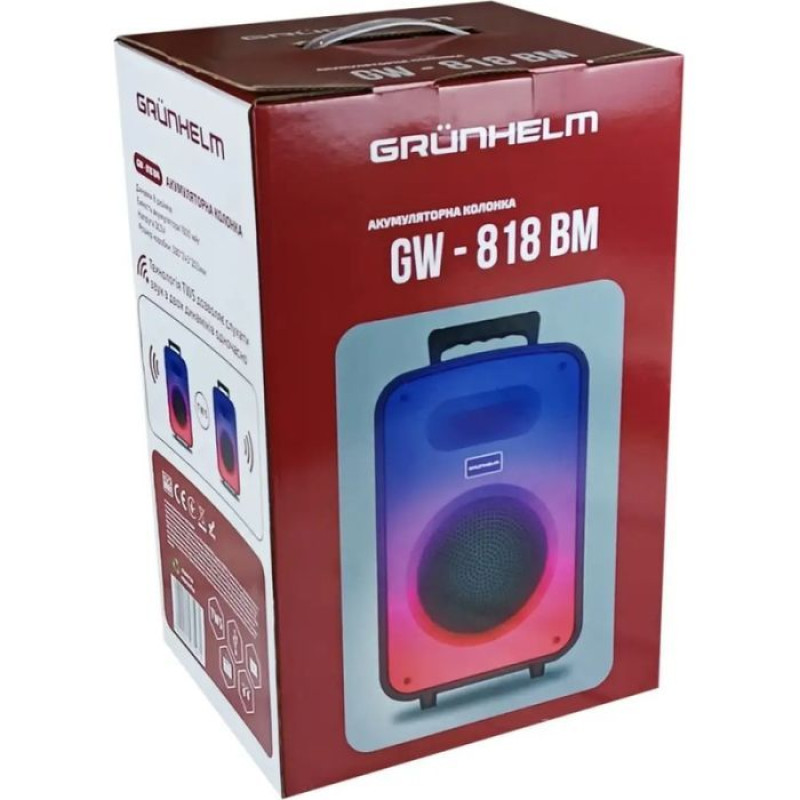 Портативна акустика Grunhelm GW-818-BM