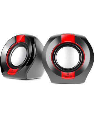 Акустична система REAL-EL S-50 Black/Red (EL121100008)