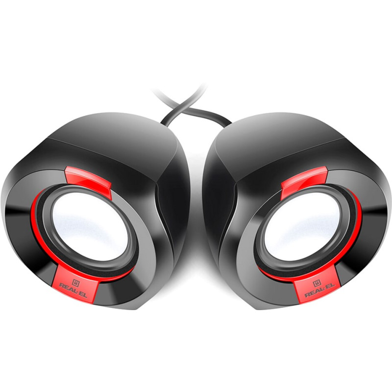 Акустична система REAL-EL S-50 Black/Red (EL121100008)