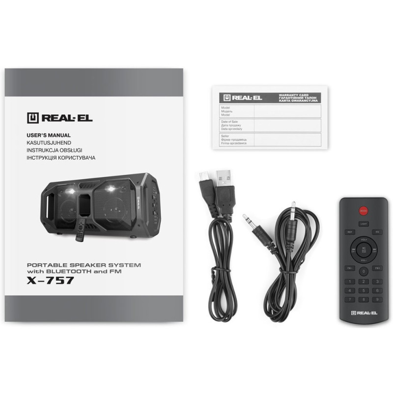 Акустична система REAL-EL X-757 Black