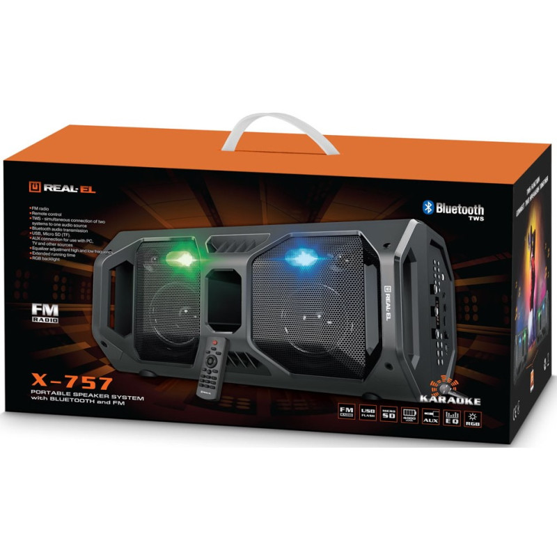 Акустична система REAL-EL X-757 Black