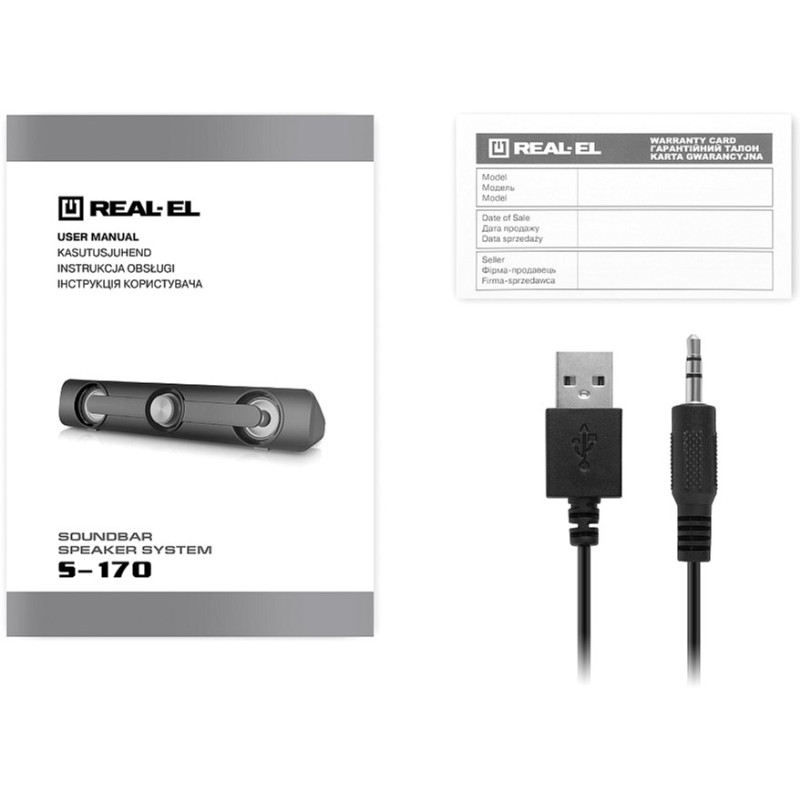 Акустична система REAL-EL S-170 Black (EL121100013)