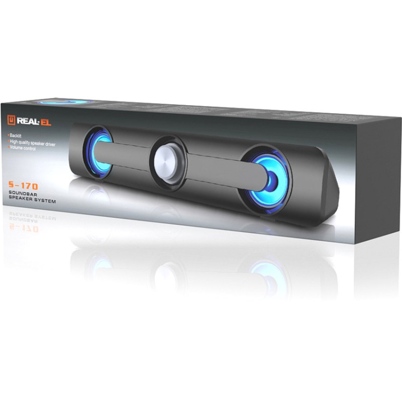 Акустична система REAL-EL S-170 Black (EL121100013)