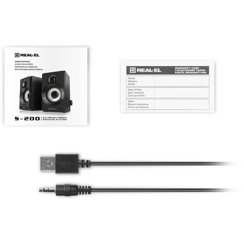 Акустична система REAL-EL S-200 Black