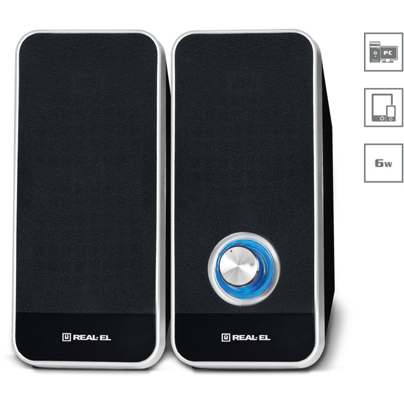 Акустична система REAL-EL S-80 Black