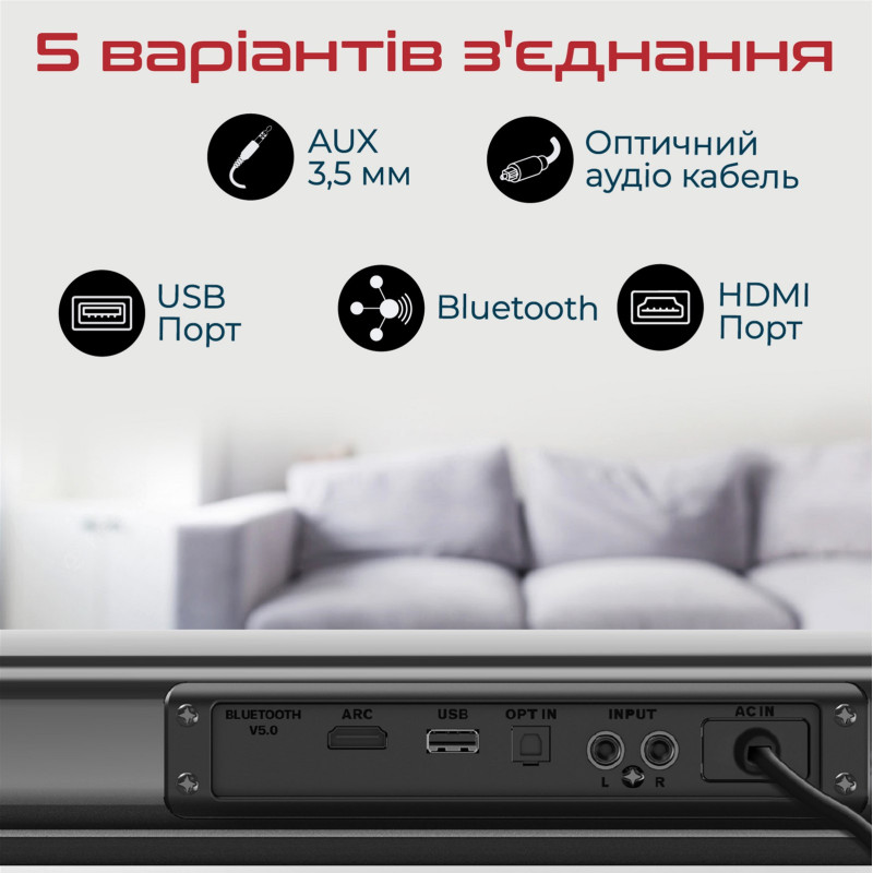 Акустична система Promate StreamBar-30 Black (streambar-30.black)