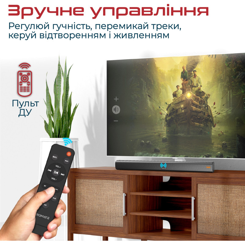 Акустична система Promate StreamBar-30 Black (streambar-30.black)