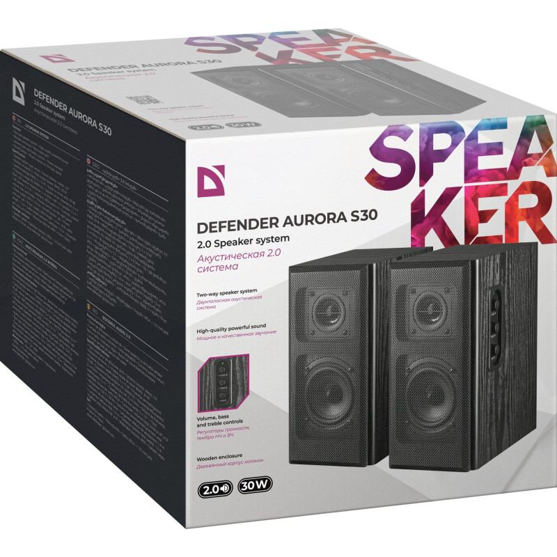 Акустична система Defender Aurora S30 30Вт USB Black (65431)