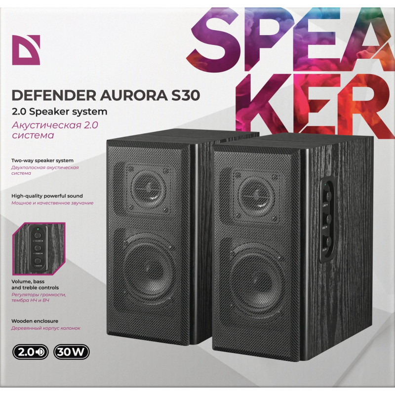 Акустична система Defender Aurora S30 30Вт USB Black (65431)