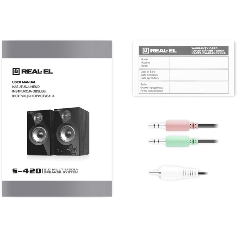 Акустична система REAL-EL S-420 Black (EL121200011)