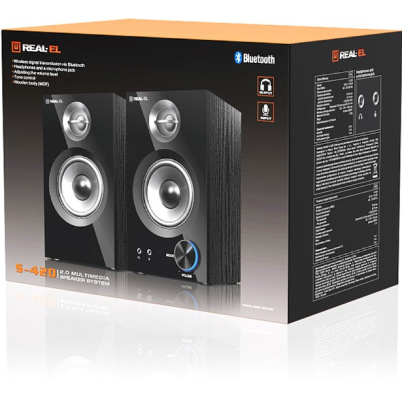 Акустична система REAL-EL S-420 Black (EL121200011)