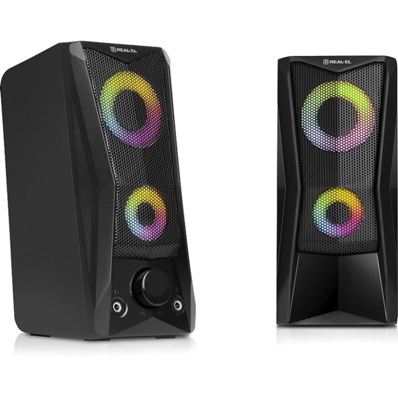 Акустична система REAL-EL S-107 USB Black (EL121100017)