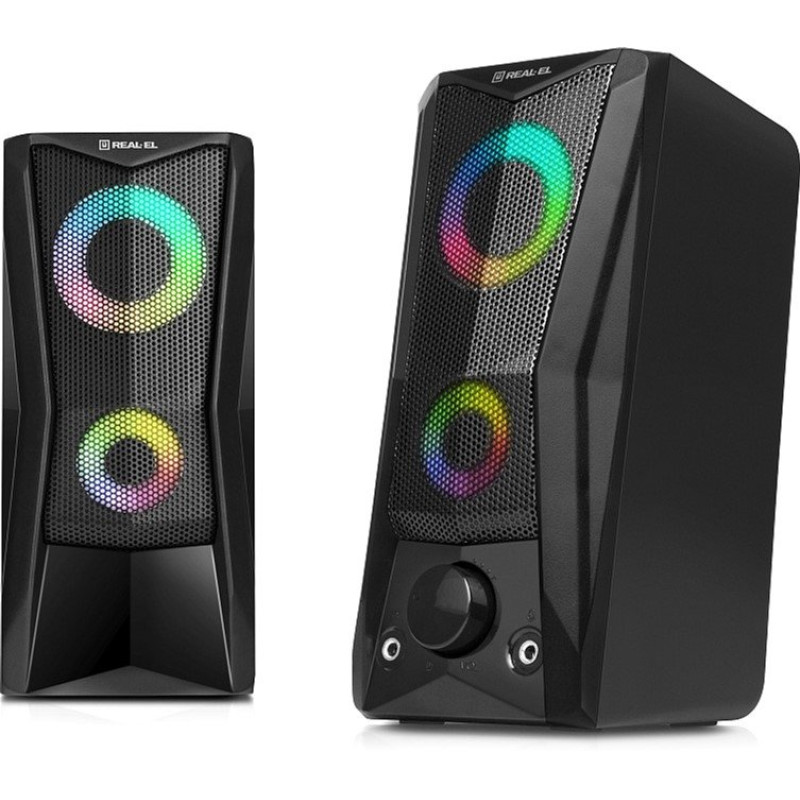 Акустична система REAL-EL S-107 USB Black (EL121100017)