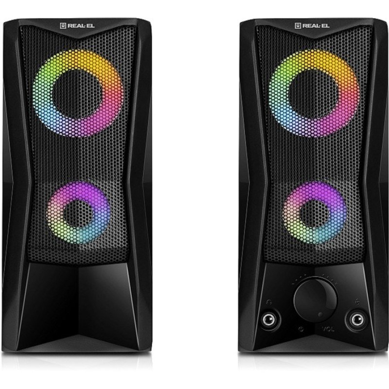 Акустична система REAL-EL S-107 USB Black (EL121100017)