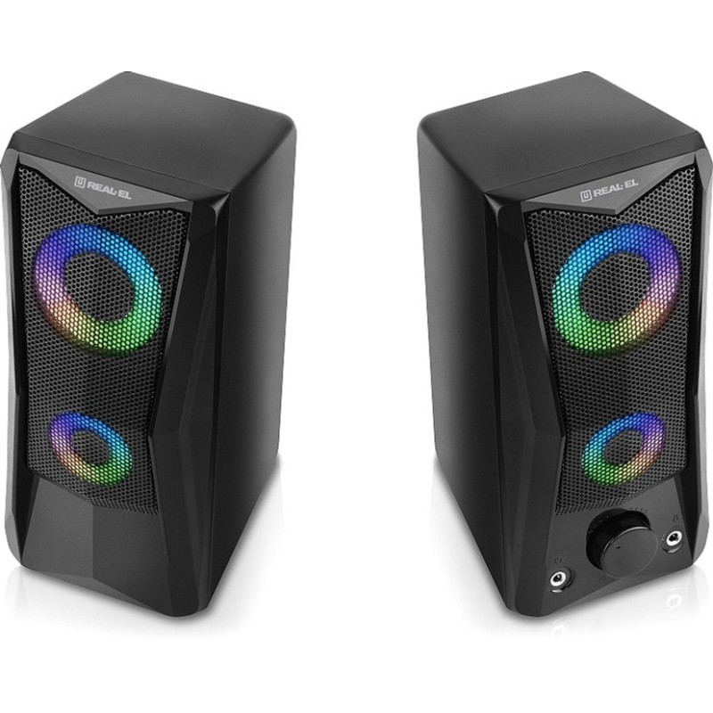 Акустична система REAL-EL S-107 USB Black (EL121100017)