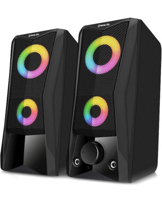 Акустична система REAL-EL S-107 USB Black (EL121100017)