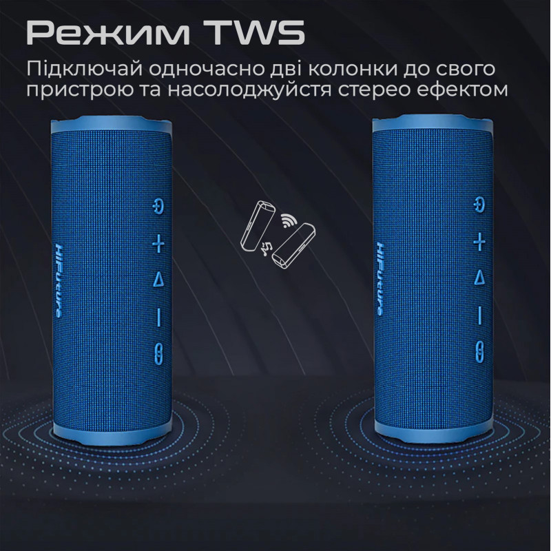 Портативна акустика HiFuture Ripple 30W Blue (ripple.blue.)