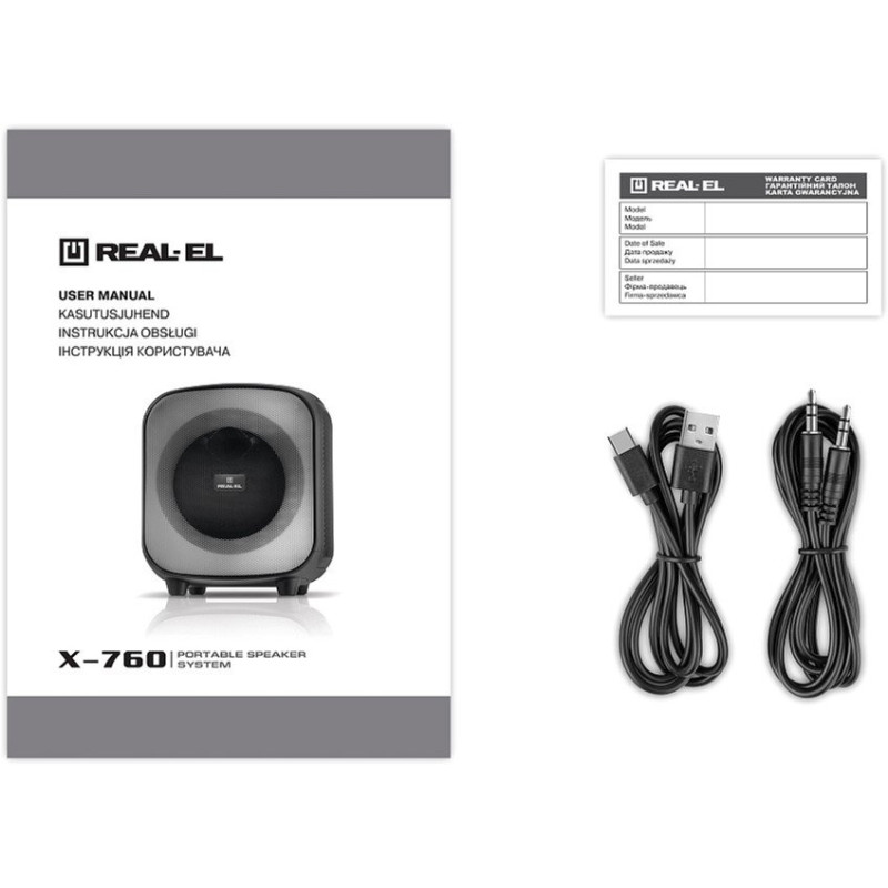Акустична система REAL-EL X-760 Black (EL121600029)