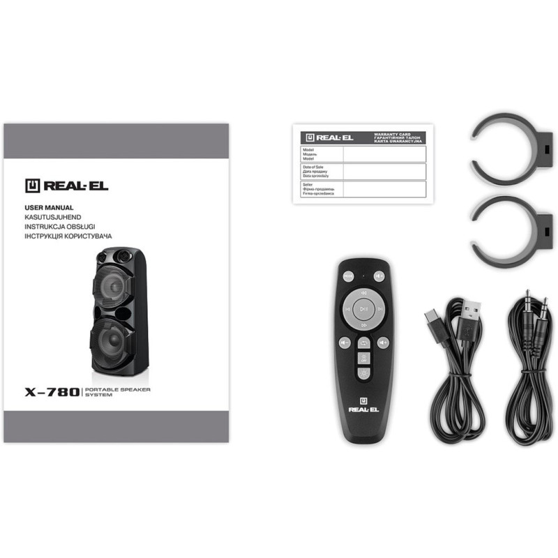 Акустична система REAL-EL X-780 Black (EL121600030)
