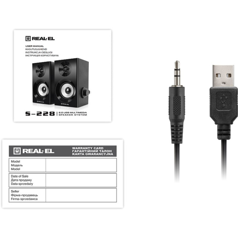 Акустична система REAL-EL S-228 Black (EL121200014)