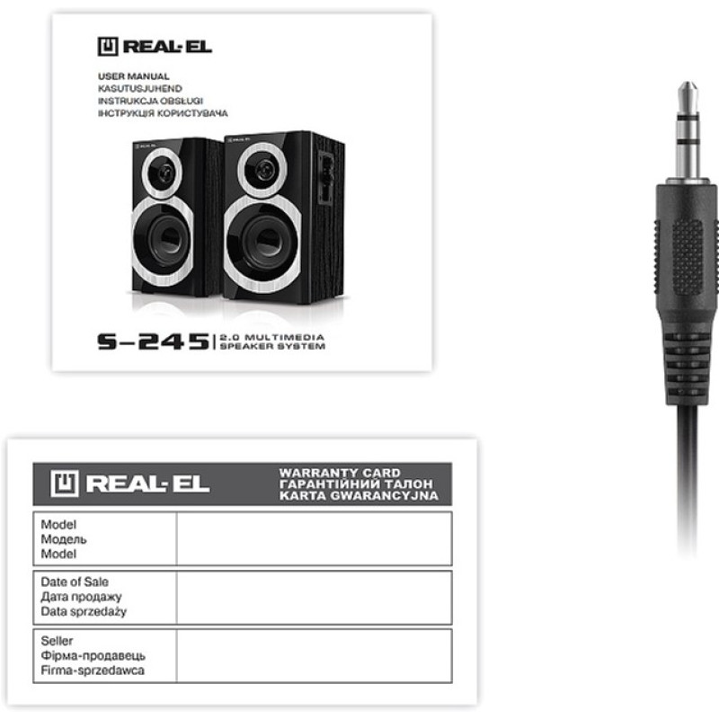 Акустична система REAL-EL S-245 Black (EL121200015)