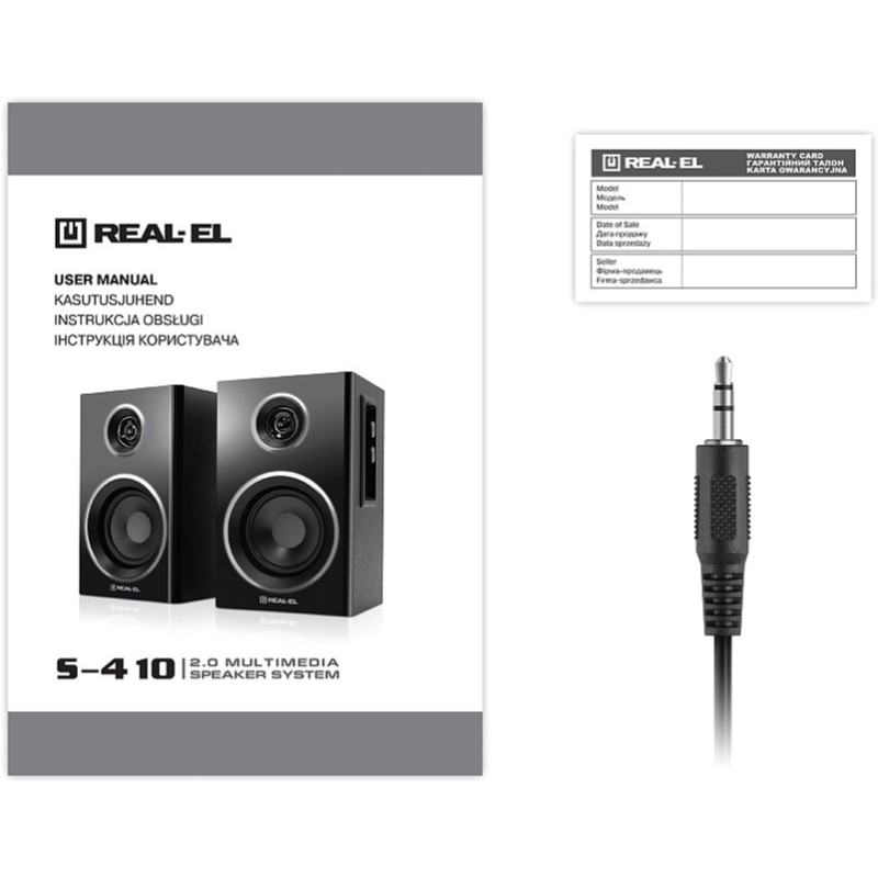 Акустична система REAL-EL S-410 Black (EL121200016)