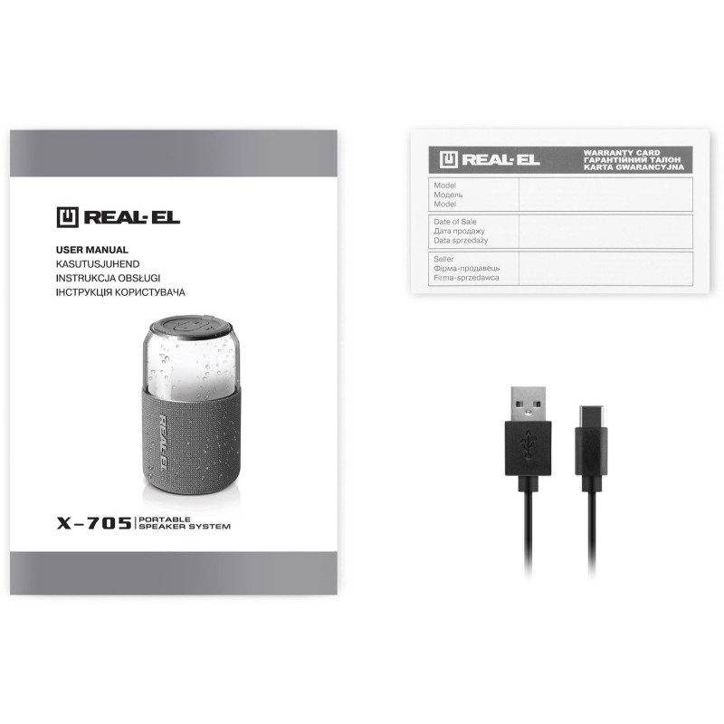 Акустична система REAL-EL X-705 Black (EL121600024)