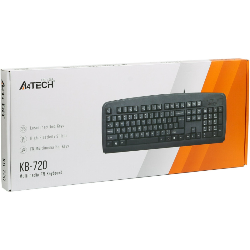 Клавіатура A4Tech KB-720 USB Black