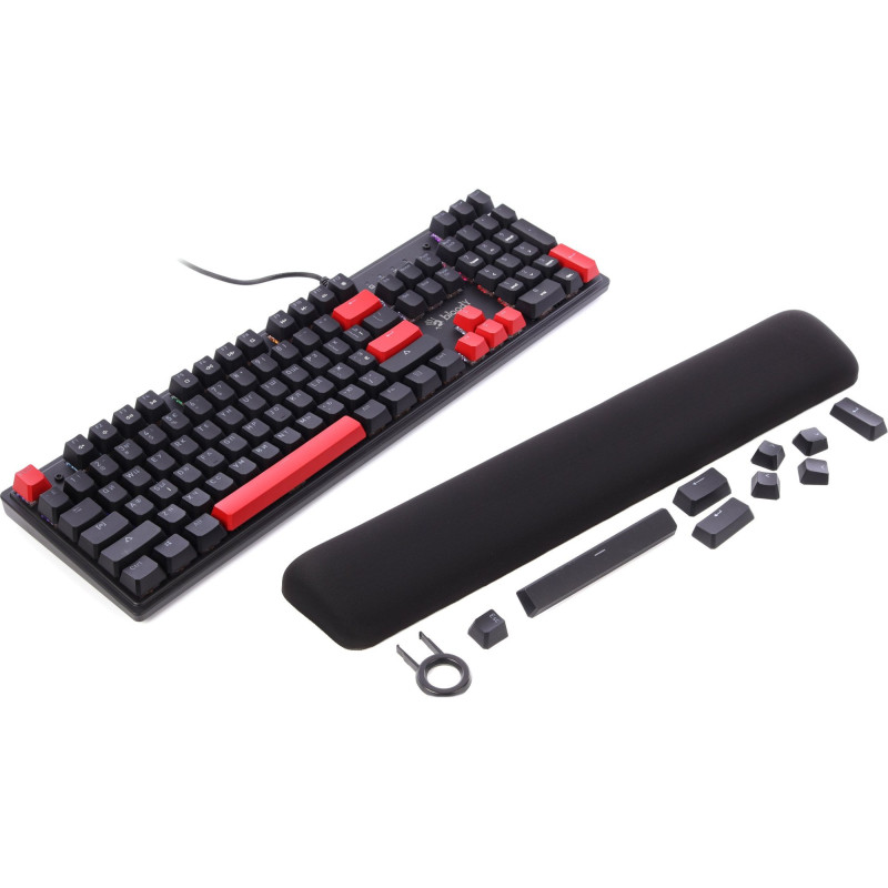 Клавіатура A4Tech Bloody S525N RGB BLMS Red Switch USB Fire Black (4711421002066)