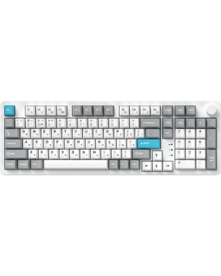 Бездротова клавіатура GamePro Asgard Drakkar Keychron Super Red Switch White (MK305WH)