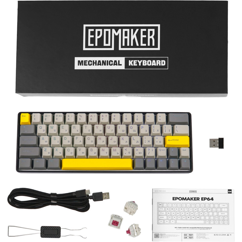 Клавіатура EPOMAKER EP64 Mulan Black (EP64-B-M)